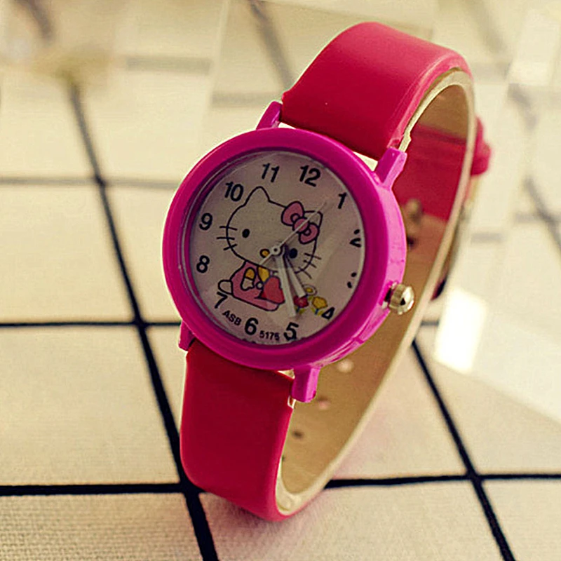 Quartz belt children cartoon watch student KT cat digital dial leisure fashion children's gift
Quartz belt children cartoon watch student KT cat digital dial leisure fashion children's gift
