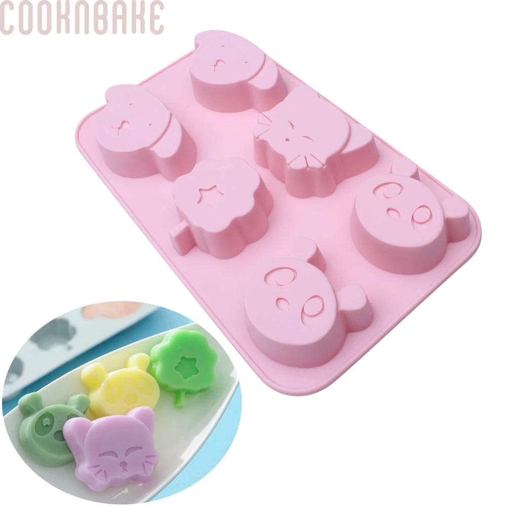 COOKNBAKE DIY Silicone Mold for cake and Cookie the shape of dog cat tree and panda DIY Handmade Soap Mold CDL-016
COOKNBAKE DIY Silicone Mold for cake and Cookie the shape of dog cat tree and panda DIY Handmade Soap Mold CDL-016