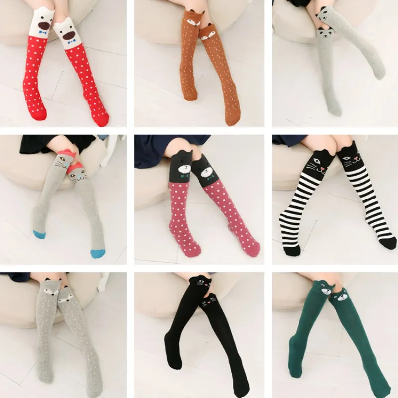 2pairs/lot Girls Princess Stockings Cartoon Cotton Over Calf Knee High Knit Stockings Animal Cat Fox Stockings for 3-12 Years
2pairs/lot Girls Princess Stockings Cartoon Cotton Over Calf Knee High Knit Stockings Animal Cat Fox Stockings for 3-12 Years