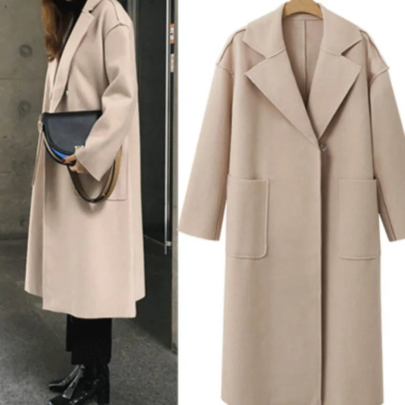 NORMOV Autumn Women Coat Harajuku Streetwear Clothes Korean Velvet Jacket Wool Coat Female Office Solid Wide-Waisted Overcoat
NORMOV Autumn Women Coat Harajuku Streetwear Clothes Korean Velvet Jacket Wool Coat Female Office Solid Wide-Waisted Overcoat