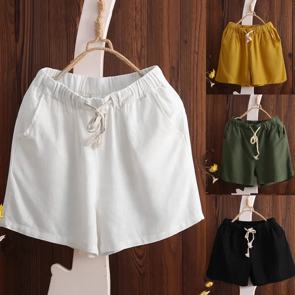 summer Women Plus Size high waist shorts feminino Comfort Straight Wide Leg Loose Striped Pocket Trousers short femme
summer Women Plus Size high waist shorts feminino Comfort Straight Wide Leg Loose Striped Pocket Trousers short femme