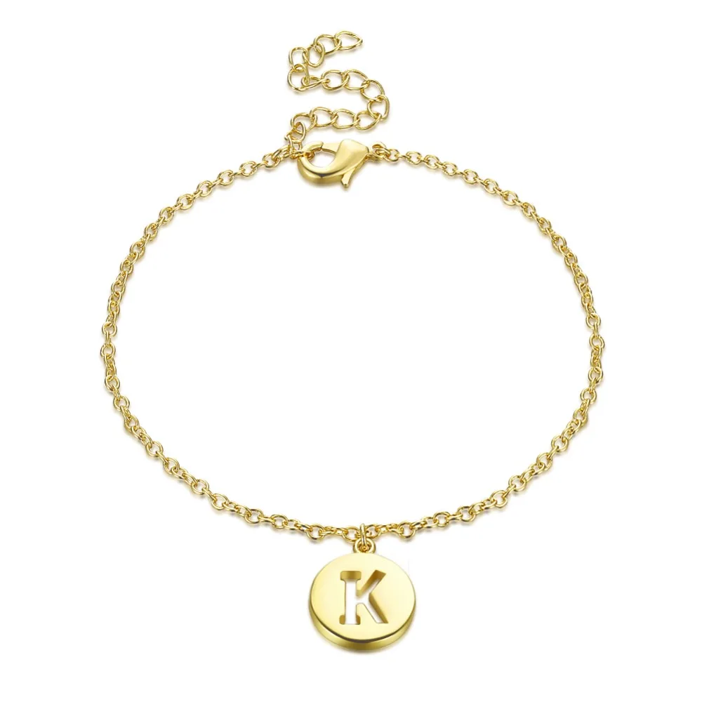 Simple Hollowed Golden Letter K Bracelets for Women Pendant Charm Bracelet Fashio Lady Girl Wedding Party Anniversary Love Gift
Simple Hollowed Golden Letter K Bracelets for Women Pendant Charm Bracelet Fashio Lady Girl Wedding Party Anniversary Love Gift