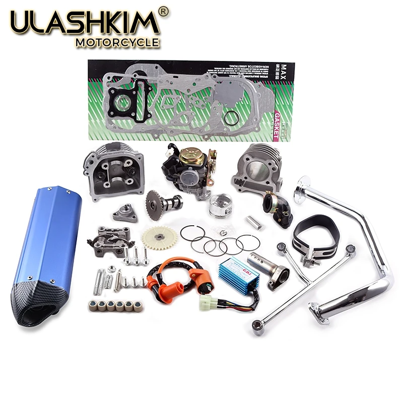 GY6 50 60 80 upgrade to 100 cc ERG Cylinder Head Kit Assembly Racing exhaust CDI Coil Camshaft Carburetor
GY6 50 60 80 upgrade to 100 cc ERG Cylinder Head Kit Assembly Racing exhaust CDI Coil Camshaft Carburetor
