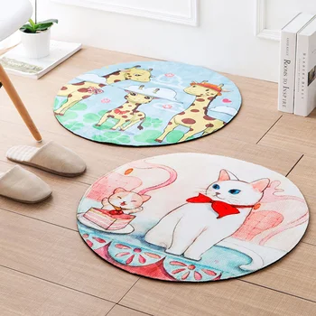 The home can wash animal circular floor mat thickening cartoon antiskid cushion bedroom bedside mat carpet
The home can wash animal circular floor mat thickening cartoon antiskid cushion bedroom bedside mat carpet
