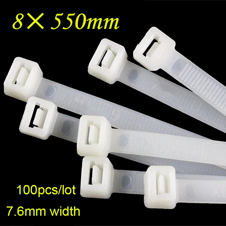 100pcs/lot 8*550mm Wire Fixed Ribbon Buckle Network Plastic Cable Wire Organiser reusable Zip Tie Cord Strap Label Tie Bring
100pcs/lot 8*550mm Wire Fixed Ribbon Buckle Network Plastic Cable Wire Organiser reusable Zip Tie Cord Strap Label Tie Bring