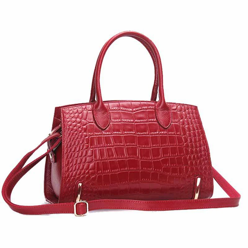 Women‘s Bag Genuine Leather Handbag Alligator High Quality Zipper Design Black Red Lady Office Bags
Women‘s Bag Genuine Leather Handbag Alligator High Quality Zipper Design Black Red Lady Office Bags