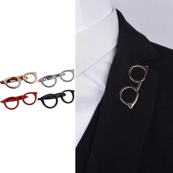 Men Glasses Tie Bars Pin Clasp For Wedding Business Suit Tie Gift Accessories