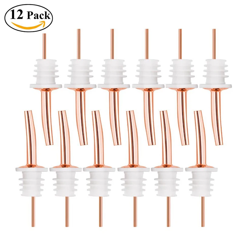 Free Shipping Stainless Steel Classic Bottle Pourers with Tapered Spout, 12-Pack (Copper) Bar Accessories Bar Tools 
Free Shipping Stainless Steel Classic Bottle Pourers with Tapered Spout, 12-Pack (Copper) Bar Accessories Bar Tools