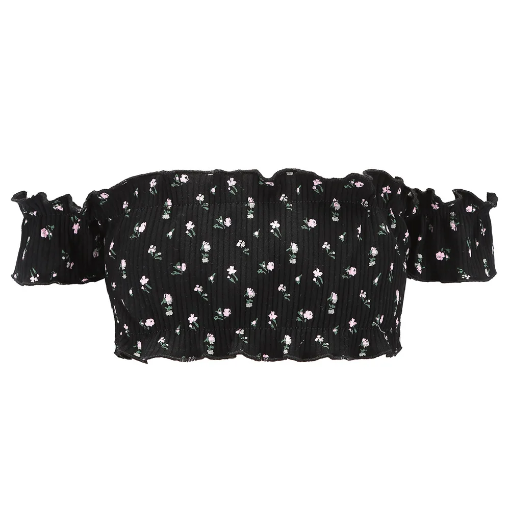 ANSFX Sexy Off Shoulder Elastic Ruffles Slash Neck Bra Bustier Short Sleeve 2018 Sweet Women Beach Short Tank Crop Tops 9 Colors
ANSFX Sexy Off Shoulder Elastic Ruffles Slash Neck Bra Bustier Short Sleeve 2018 Sweet Women Beach Short Tank Crop Tops 9 Colors