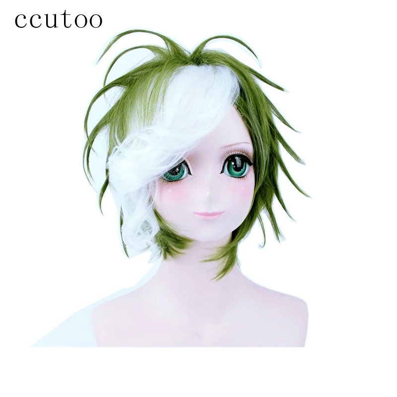 ccutoo 30cm Green White Mix Short Fluffy Synthetic Wig Kabaneri of the Iron Fortress Ikoma Cosplay Wig Heat Resistance Fiber
ccutoo 30cm Green White Mix Short Fluffy Synthetic Wig Kabaneri of the Iron Fortress Ikoma Cosplay Wig Heat Resistance Fiber