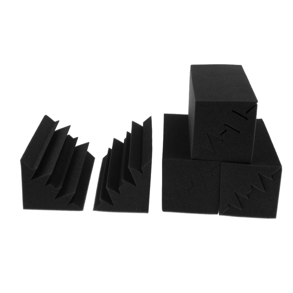 8 Pcs Black Acoustic Foam Panels Sound Soundproofing Panels Noise Dampening Sponge Insulation for KTV Office Home Theater Studio
8 Pcs Black Acoustic Foam Panels Sound Soundproofing Panels Noise Dampening Sponge Insulation for KTV Office Home Theater Studio