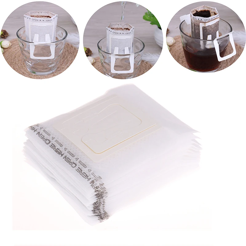 50Pcs / Pack Drip Coffee Cup Filter Bags Hanging Cup Coffee Filters Coffee and Tea Tools
50Pcs / Pack Drip Coffee Cup Filter Bags Hanging Cup Coffee Filters Coffee and Tea Tools