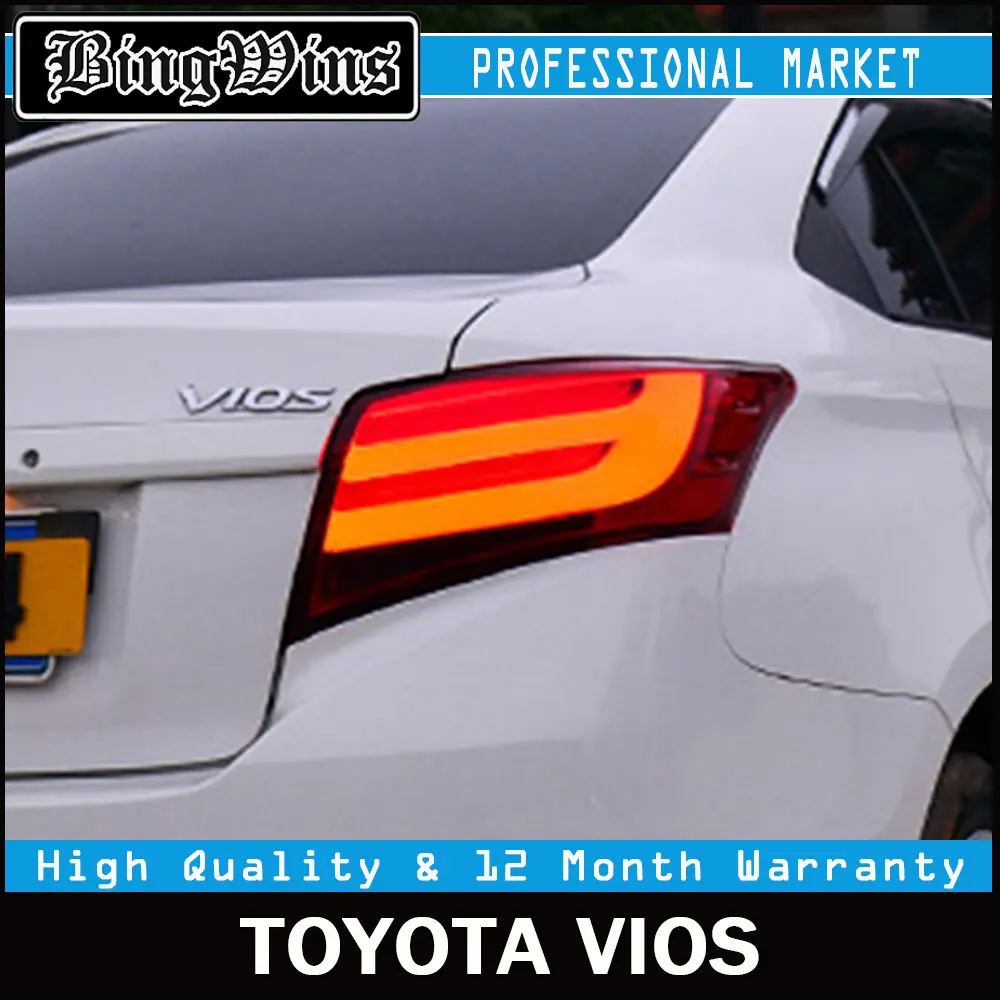 Car Styling for Toyota Vios 2013-2016 taillights Tail Lights LED Tail Light Rear Lamp LED DRL+Brake+Park+Signal Stop Lamp
Car Styling for Toyota Vios 2013-2016 taillights Tail Lights LED Tail Light Rear Lamp LED DRL+Brake+Park+Signal Stop Lamp