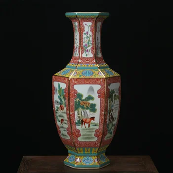 Jingdezhen Ceramic Vase Antique Principal Enamel Twelve Chinese Zodiac Six Square Chinese Household Decoration porcelain Vase
Jingdezhen Ceramic Vase Antique Principal Enamel Twelve Chinese Zodiac Six Square Chinese Household Decoration porcelain Vase