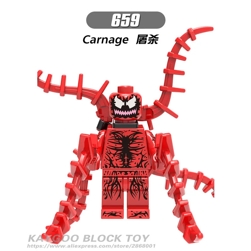 X0166 Super Hero Spiderman Figure Black Spider Man DominoVenom Cable Warhead Deadpool Building Blocks Kits Set Brick Model Toys
X0166 Super Hero Spiderman Figure Black Spider Man DominoVenom Cable Warhead Deadpool Building Blocks Kits Set Brick Model Toys