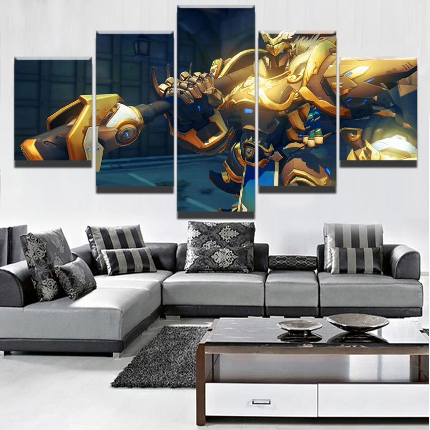 Canvas Painting Game Poster 5 Panel Modern Home Decor Living Room Wall Art Canvas Print Overwatch Reinhardt Pictures Artworks
Canvas Painting Game Poster 5 Panel Modern Home Decor Living Room Wall Art Canvas Print Overwatch Reinhardt Pictures Artworks