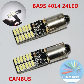 2pcs BA9S BAX9S BYX9S 24SMD 4014 Chip 500LM T4W H6W H21W W5W Side Turn Signals No error Reverse Lights Marker Lamps 12V canbus
2pcs BA9S BAX9S BYX9S 24SMD 4014 Chip 500LM T4W H6W H21W W5W Side Turn Signals No error Reverse Lights Marker Lamps 12V canbus