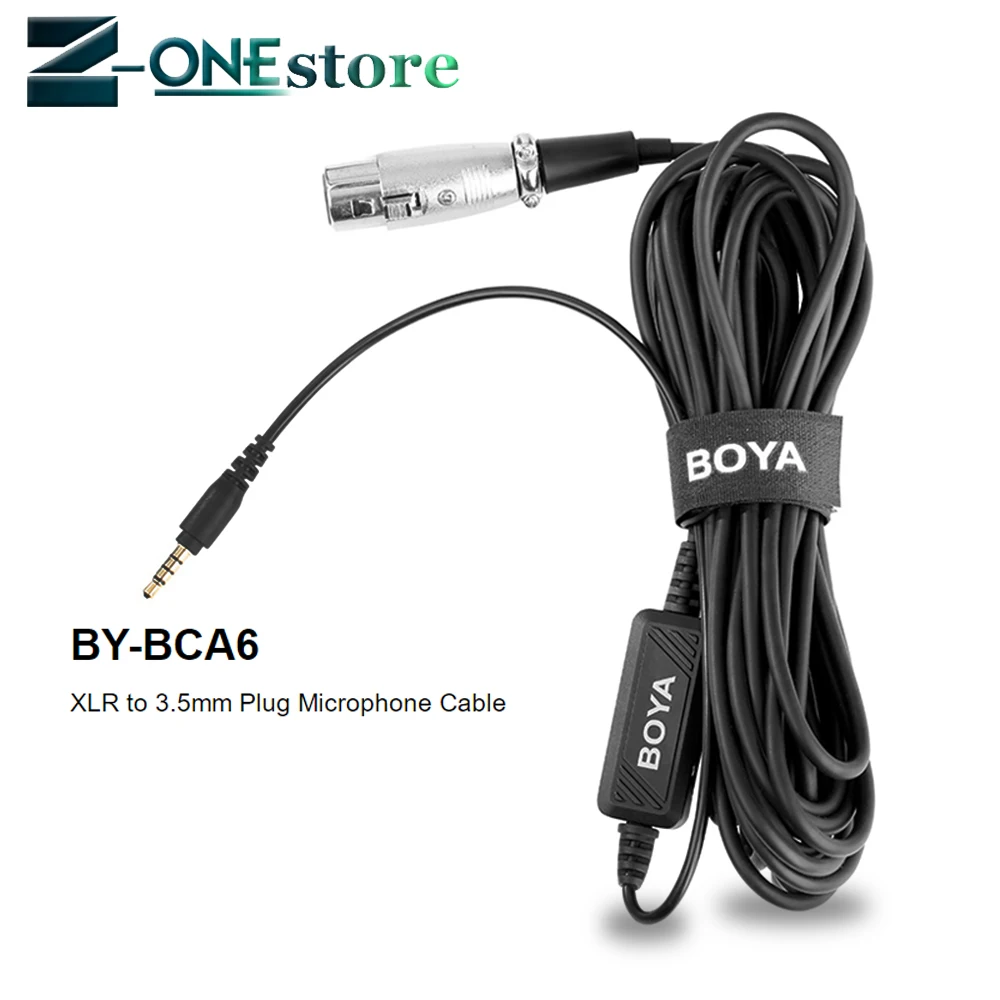 BOYA BY-BCA6 XLR до 3 5 мм TRRS микрофонный кабель для Iphone Ipad Android смартфонов 6 м со