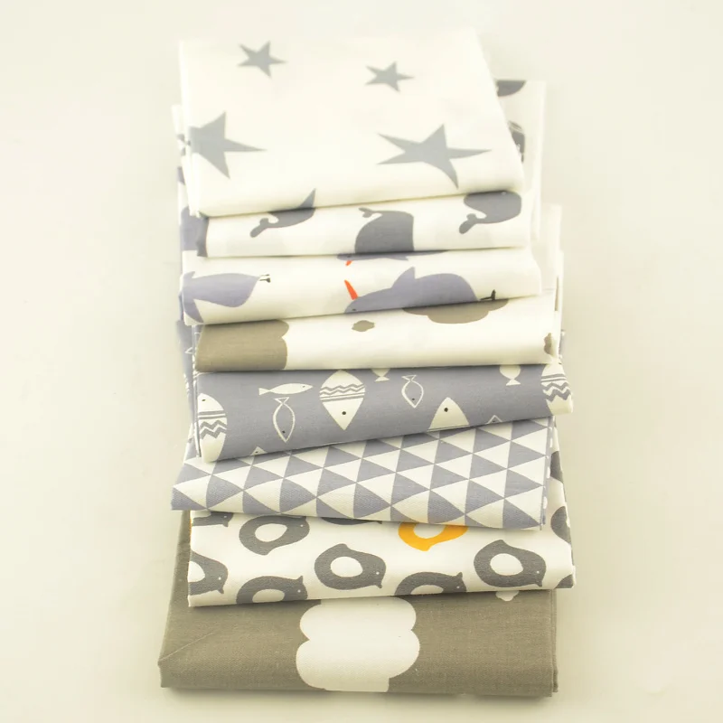 Booksew 100% Cotton Twill Fabric 8Pcs/lot 40cmx50cm Gray Series Cloth Textile Quilting Bedding DIY Baby Craft Doll Tecido Tissu
Booksew 100% Cotton Twill Fabric 8Pcs/lot 40cmx50cm Gray Series Cloth Textile Quilting Bedding DIY Baby Craft Doll Tecido Tissu