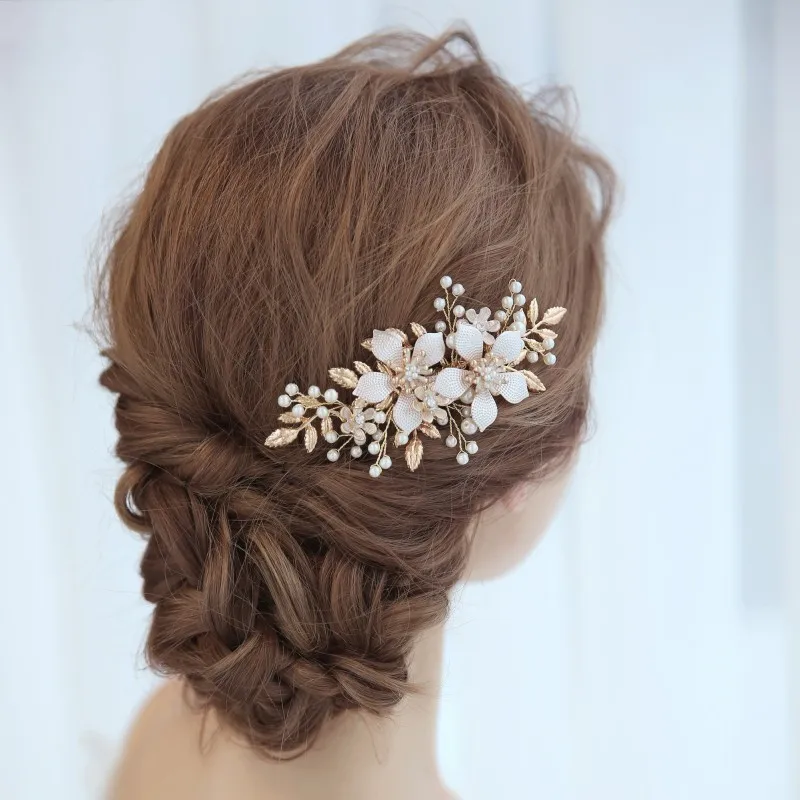 Gorgeous Vintage Hair Combs Women Gold Flower Hair Piece Bridal Comb Pearls Wedding Prom Hair Jewelry Accessories Boho Headpiece
Gorgeous Vintage Hair Combs Women Gold Flower Hair Piece Bridal Comb Pearls Wedding Prom Hair Jewelry Accessories Boho Headpiece