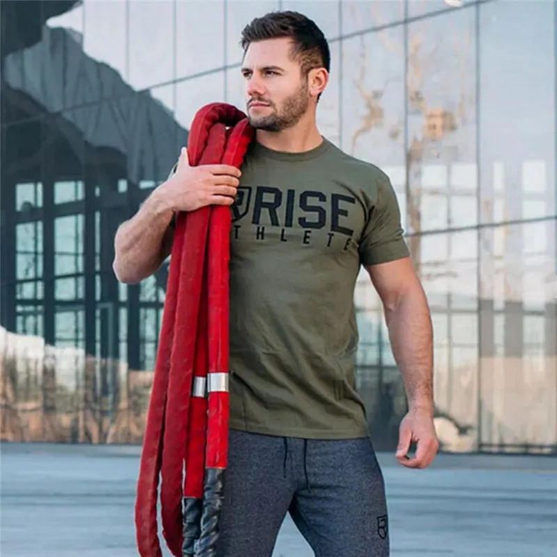 Men printed RISE T-shirt Fashion Casual Tops Muscle male clothes cotton Slim fit Tees personality clothing Short sleeves shirts
Men printed RISE T-shirt Fashion Casual Tops Muscle male clothes cotton Slim fit Tees personality clothing Short sleeves shirts