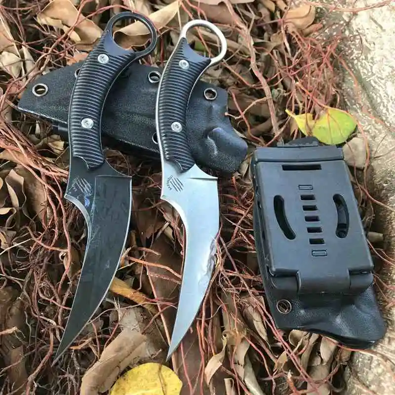 Outdoor camping cutter portable Karambit Claw knife survival hunting fixed knives tactical combat pocket K sheath rescue tools
Outdoor camping cutter portable Karambit Claw knife survival hunting fixed knives tactical combat pocket K sheath rescue tools