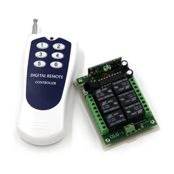 DC 12V 315/433 7A RF Wireless Remote Control Switch 6CH Relay Receiver learning code for Home Smart Control SKU: 5432
DC 12V 315/433 7A RF Wireless Remote Control Switch 6CH Relay Receiver learning code for Home Smart Control SKU: 5432