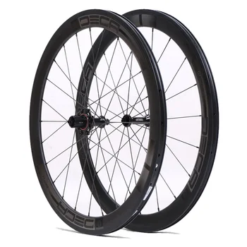 

JAVA DECAF Carbon 700C Road Bike Wheelset Rim Caliper Brake Bearing Hubs 20/24H 100mm 130mm Rim Width 50mm Racing Wheels