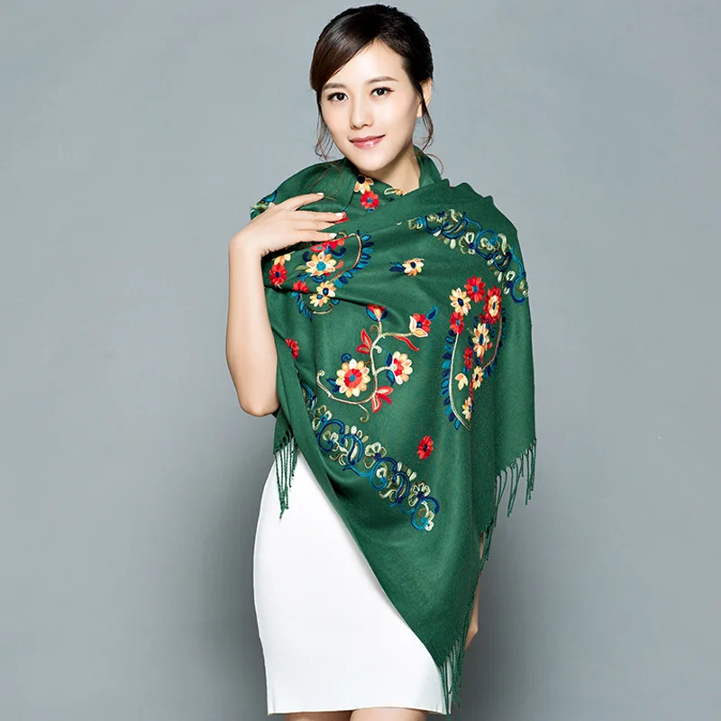Hot Sale 2018 Autumn Winter New Embroider Flower Scarf Shawl Fringed Scarves Women Scarf Brand Designer Bufanda Mujer
Hot Sale 2018 Autumn Winter New Embroider Flower Scarf Shawl Fringed Scarves Women Scarf Brand Designer Bufanda Mujer