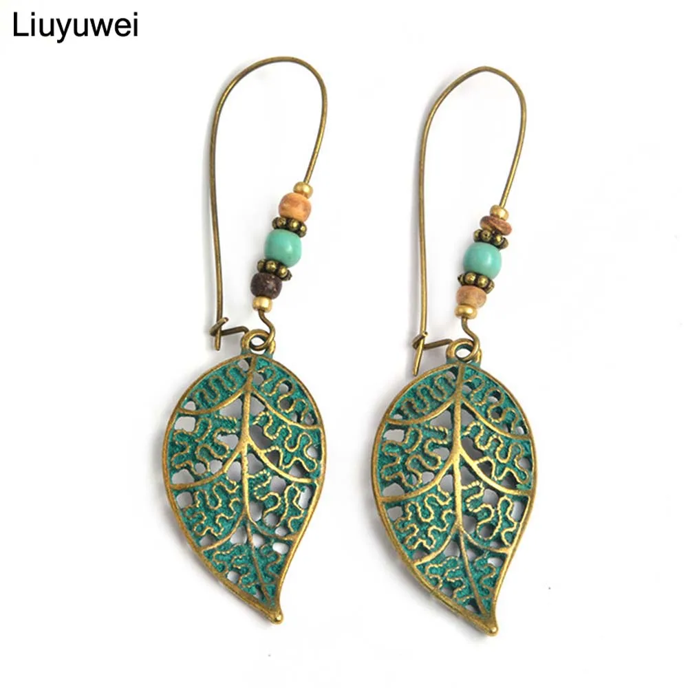 Liuyuwei Bronze Hollow Leaf Beads Drop Earrings Charm Dangle Bohemia Ethnic Vintage Ear Jewelry Gift for Women YWQH344
Liuyuwei Bronze Hollow Leaf Beads Drop Earrings Charm Dangle Bohemia Ethnic Vintage Ear Jewelry Gift for Women YWQH344