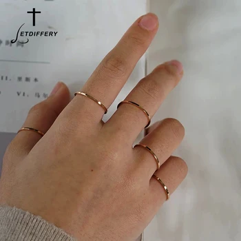 Letdiffery Simple Stainless Steel Women Rings 1mm Rose Gold Smooth Anti-allergy Wedding Ring Engagement Jewelry
Letdiffery Simple Stainless Steel Women Rings 1mm Rose Gold Smooth Anti-allergy Wedding Ring Engagement Jewelry