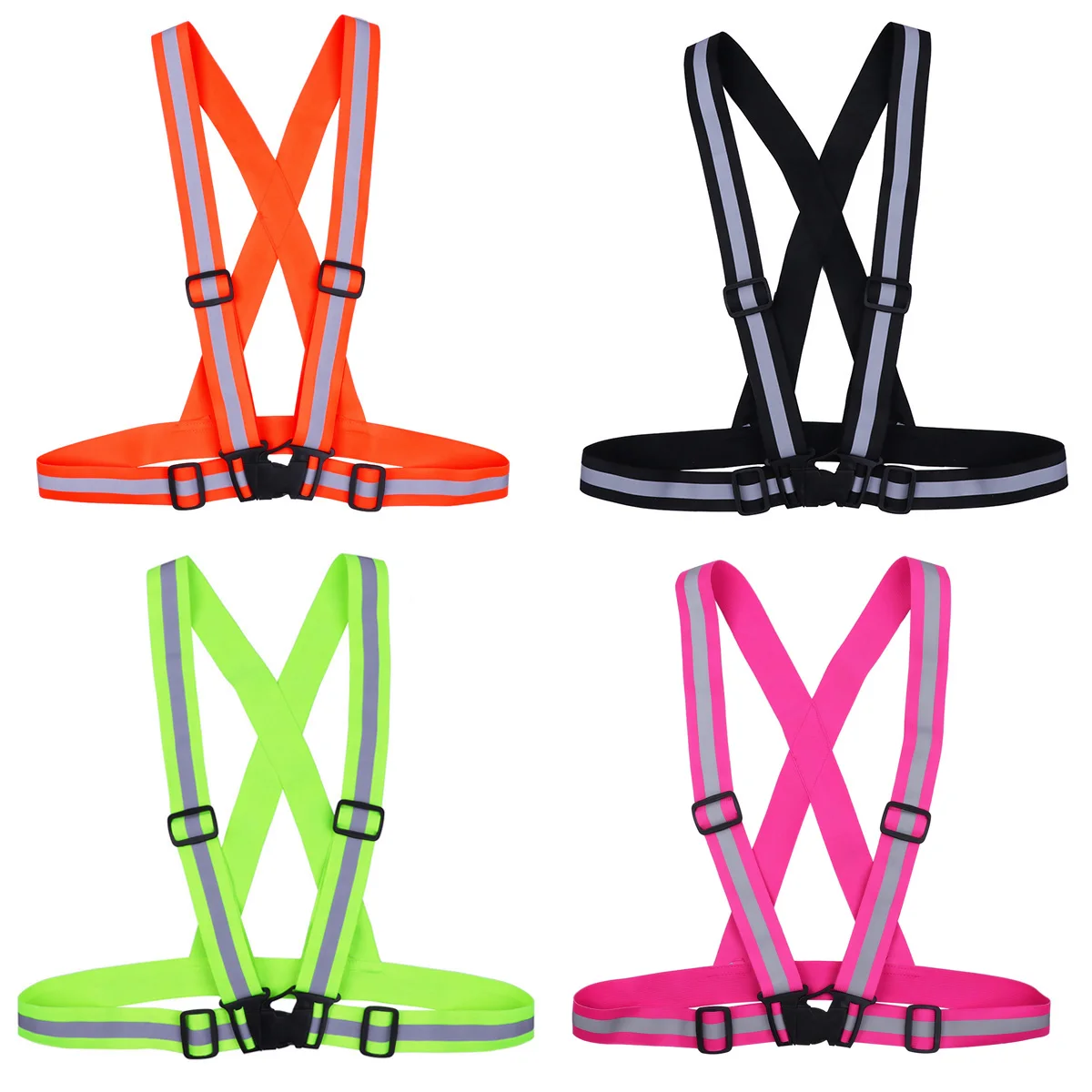 Fluorescent High Visibility Elastic and Adjustable Reflective Lightweight Safety Belt Vest for Running Walking Jogging Cycling
Fluorescent High Visibility Elastic and Adjustable Reflective Lightweight Safety Belt Vest for Running Walking Jogging Cycling