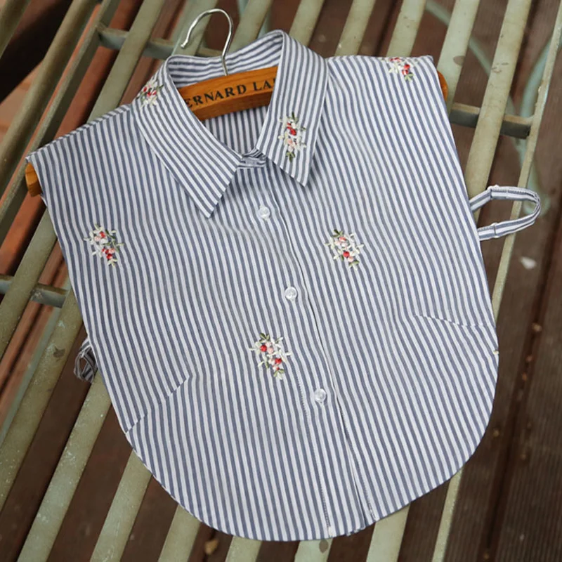 Autumn Winter Collocation Shirt Detachable False Collar Original Peter Pan cotton collar Women's chiffon boetie Blue Stripes
Autumn Winter Collocation Shirt Detachable False Collar Original Peter Pan cotton collar Women's chiffon boetie Blue Stripes