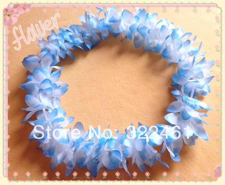 10pc/lot Silk Flower Lei fleur artificielle light blue hawaiian lei flower hawaii necklace wedding decoration free shipping
10pc/lot Silk Flower Lei fleur artificielle light blue hawaiian lei flower hawaii necklace wedding decoration free shipping