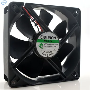 Original MEC0384V3-000U-A99 Double Ball Bearing Cooling Axial Fan DC 48V 3.3W 0.069A 12038 120*120*38mm 2100RPM 2 Wires
Original MEC0384V3-000U-A99 Double Ball Bearing Cooling Axial Fan DC 48V 3.3W 0.069A 12038 120*120*38mm 2100RPM 2 Wires