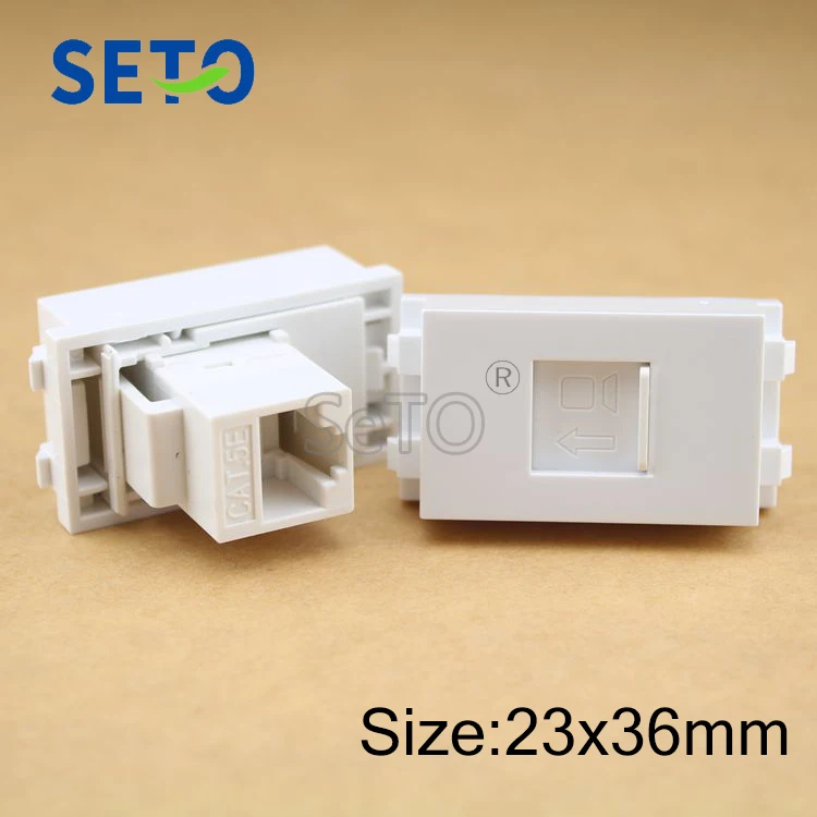 SeTo 128 Type RJ45 Cat5e Directly Plug Module RJ45 Network Connector Keystone For Wall Plate Socket
SeTo 128 Type RJ45 Cat5e Directly Plug Module RJ45 Network Connector Keystone For Wall Plate Socket