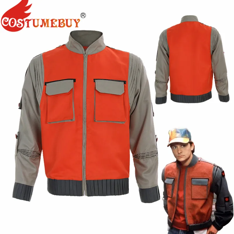 Costumebuy Back To The Future Cosplay Costume Jr Marlene Seamus Marty McFly Jacket Orange Outwear Coat Made any Size
Costumebuy Back To The Future Cosplay Costume Jr Marlene Seamus Marty McFly Jacket Orange Outwear Coat Made any Size