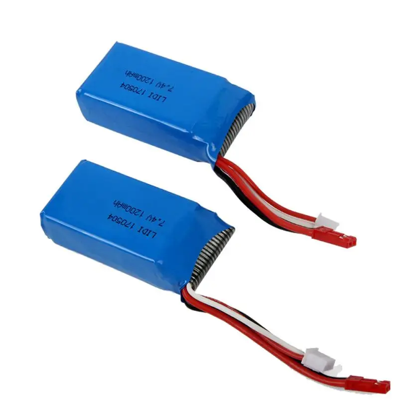 2x RC Part 7.4V 1200mAh Battery for WLtoys VA949 A959 A969 A979 K929 Quadcopter J7062 | Игрушки и хобби