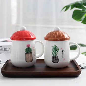 Uniquely designed cactus ceramic mug with lid spoon,Cute big belly juice cup Coffee Cups Breakfast Milk Tea Mug For gift
Uniquely designed cactus ceramic mug with lid spoon,Cute big belly juice cup Coffee Cups Breakfast Milk Tea Mug For gift