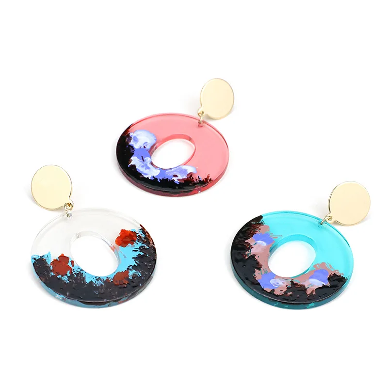 Fashion Graffiti Acrylic Earrings For Women Geometric Circle Earrings Original Handmade Hand-Drawing Vintage Creative Earrings
Fashion Graffiti Acrylic Earrings For Women Geometric Circle Earrings Original Handmade Hand-Drawing Vintage Creative Earrings