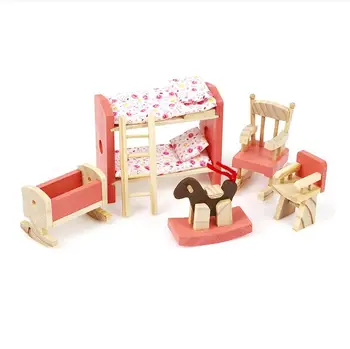 Mini Wooden Bedroom Kids Play House Toys Furniture Set Children Role Playing DIY Small Toys for Child Family Kit Birthday Gift
Mini Wooden Bedroom Kids Play House Toys Furniture Set Children Role Playing DIY Small Toys for Child Family Kit Birthday Gift