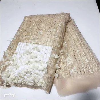 3D Flower French Lace beads stones Nigerian Lace Fabrics African Lace Fabric Beige High Quality Tulle Net Lace For Party Dress
3D Flower French Lace beads stones Nigerian Lace Fabrics African Lace Fabric Beige High Quality Tulle Net Lace For Party Dress