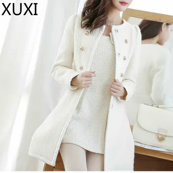 XUXI 2019 New Fashion Fur Collar Coat Autumn Dames Winter Women Long Section Layer Long Wool Female Overcoat Coat FZ263
XUXI 2019 New Fashion Fur Collar Coat Autumn Dames Winter Women Long Section Layer Long Wool Female Overcoat Coat FZ263