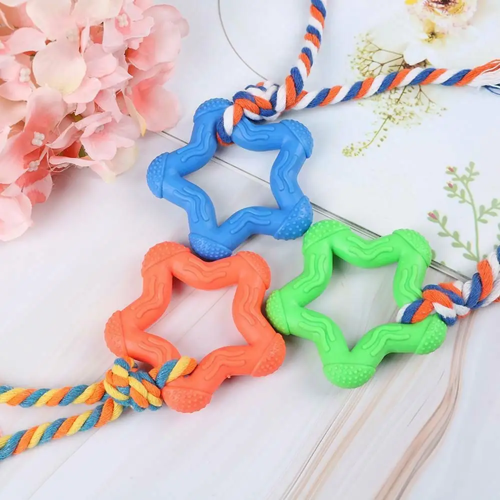 Knot Interaction Pet Dog Interactive Toy Chewing Pentagram Natural Rubber Durable Shape Small Dog Training Chewing Play
Knot Interaction Pet Dog Interactive Toy Chewing Pentagram Natural Rubber Durable Shape Small Dog Training Chewing Play