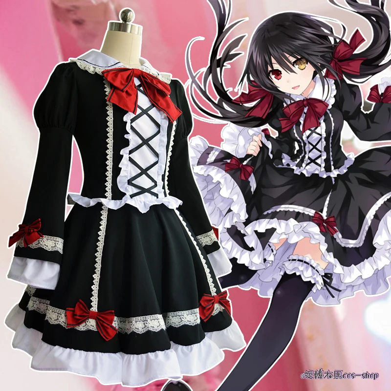 New Anime DATE A LIVE cosplay Tokisaki Kurumi Halloween party woman cosplay Lolita Daily palace dress costume
New Anime DATE A LIVE cosplay Tokisaki Kurumi Halloween party woman cosplay Lolita Daily palace dress costume