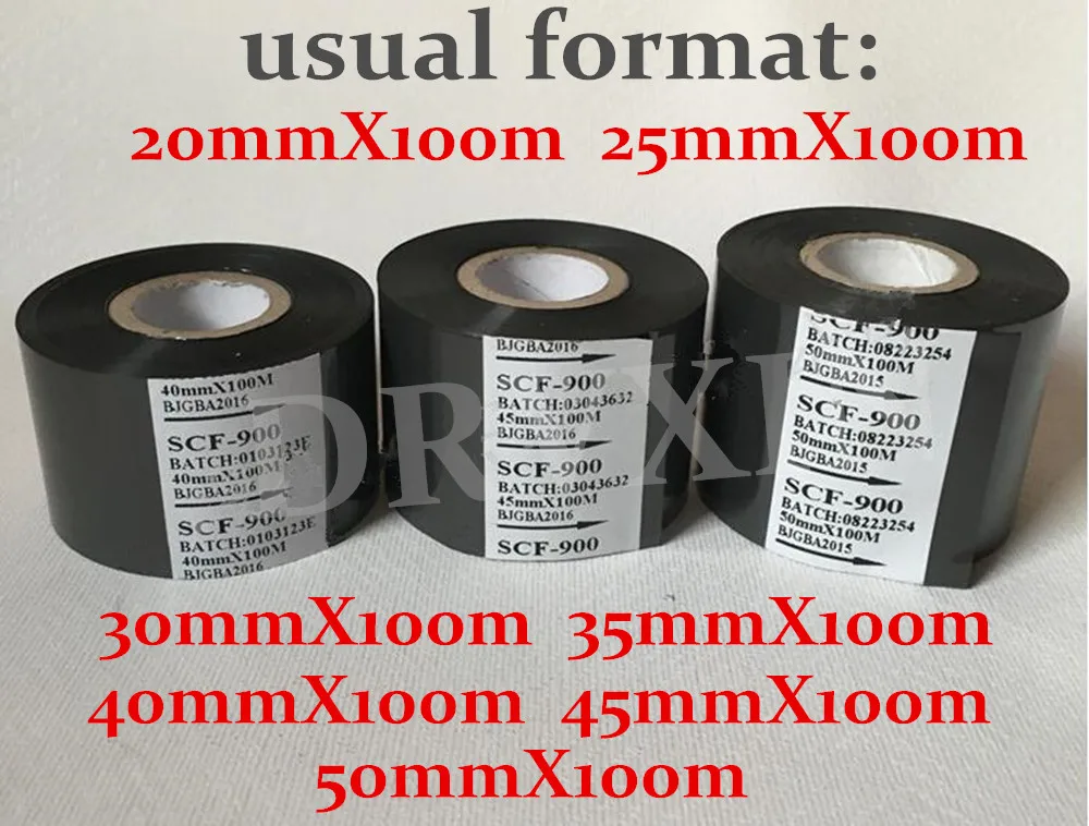 Ink Ribbon SCF-900 Manual Automatic Coder Labeling Machine Ribbon 20mm-50mmX100m For HP-241.241S.TJ-08.DY-8.DY-6 Date Coder
Ink Ribbon SCF-900 Manual Automatic Coder Labeling Machine Ribbon 20mm-50mmX100m For HP-241.241S.TJ-08.DY-8.DY-6 Date Coder