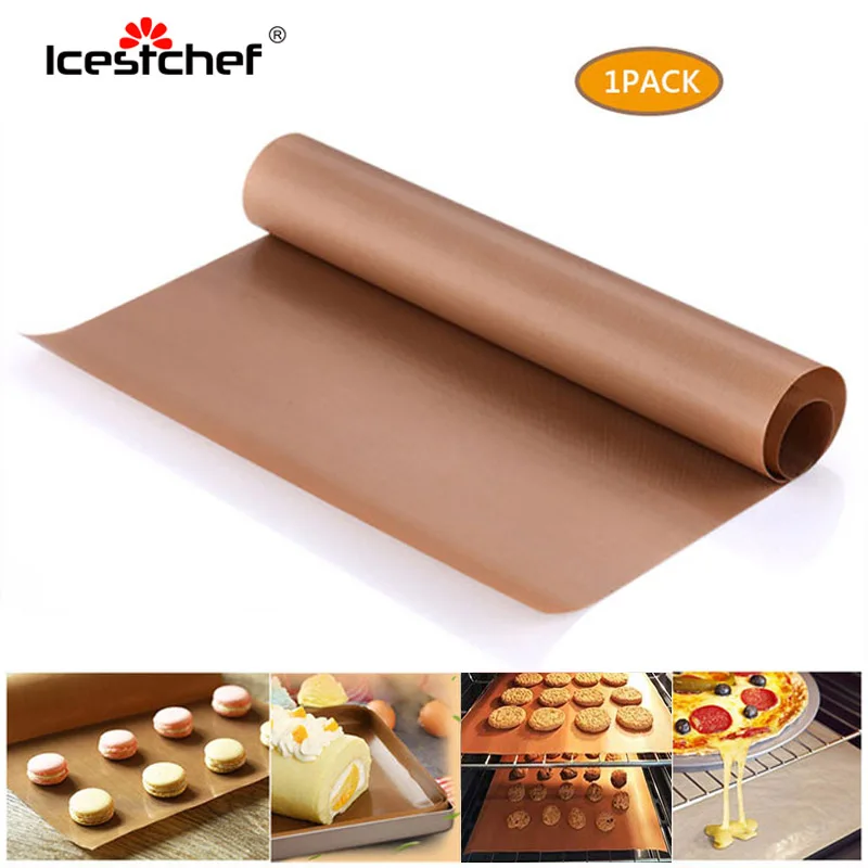 ICESTCHEF 40*30cm Reusable Teflon Baking Mat Teflon Sheet Pastry Baking Oilpaper Non-stick Cake Mat Ove Bakeware Tools
ICESTCHEF 40*30cm Reusable Teflon Baking Mat Teflon Sheet Pastry Baking Oilpaper Non-stick Cake Mat Ove Bakeware Tools