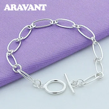 Hot Sale 925 Silver Simple Chains Bracelets Jewelry Women Charm Bracelet
Hot Sale 925 Silver Simple Chains Bracelets Jewelry Women Charm Bracelet