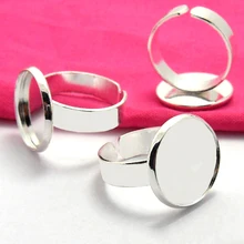 10pcs 16/20mm Fashion DIY Silver-Plated White Ring Blank Bezel Setting Tray Diy Handmade Cabochons Base Vintage Diy Jewelry
10pcs 16/20mm Fashion DIY Silver-Plated White Ring Blank Bezel Setting Tray Diy Handmade Cabochons Base Vintage Diy Jewelry
