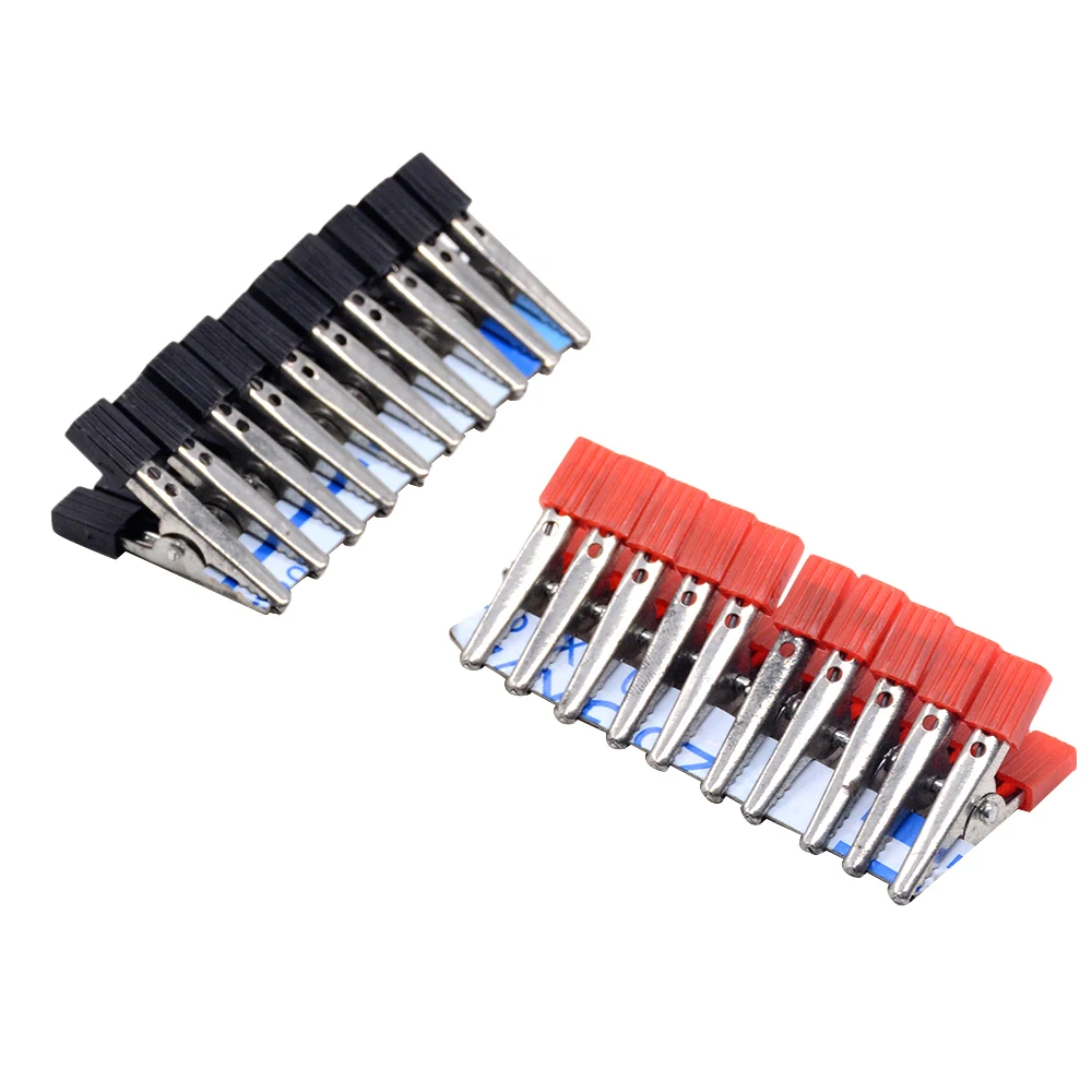 Hot Sale 10 Pcs Black/Red Small-Sized Crocodile Clamp Power Clip Student Physical Experiment Test Connector Clip
Hot Sale 10 Pcs Black/Red Small-Sized Crocodile Clamp Power Clip Student Physical Experiment Test Connector Clip